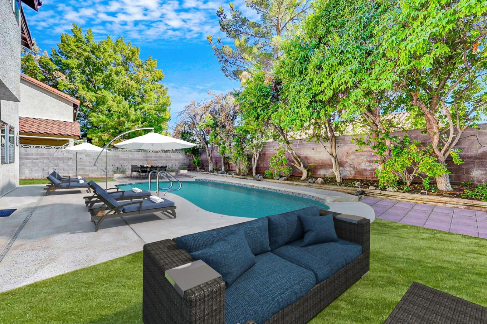 Bright Fun Spacious With Pool Casa de férias Las Vegas
