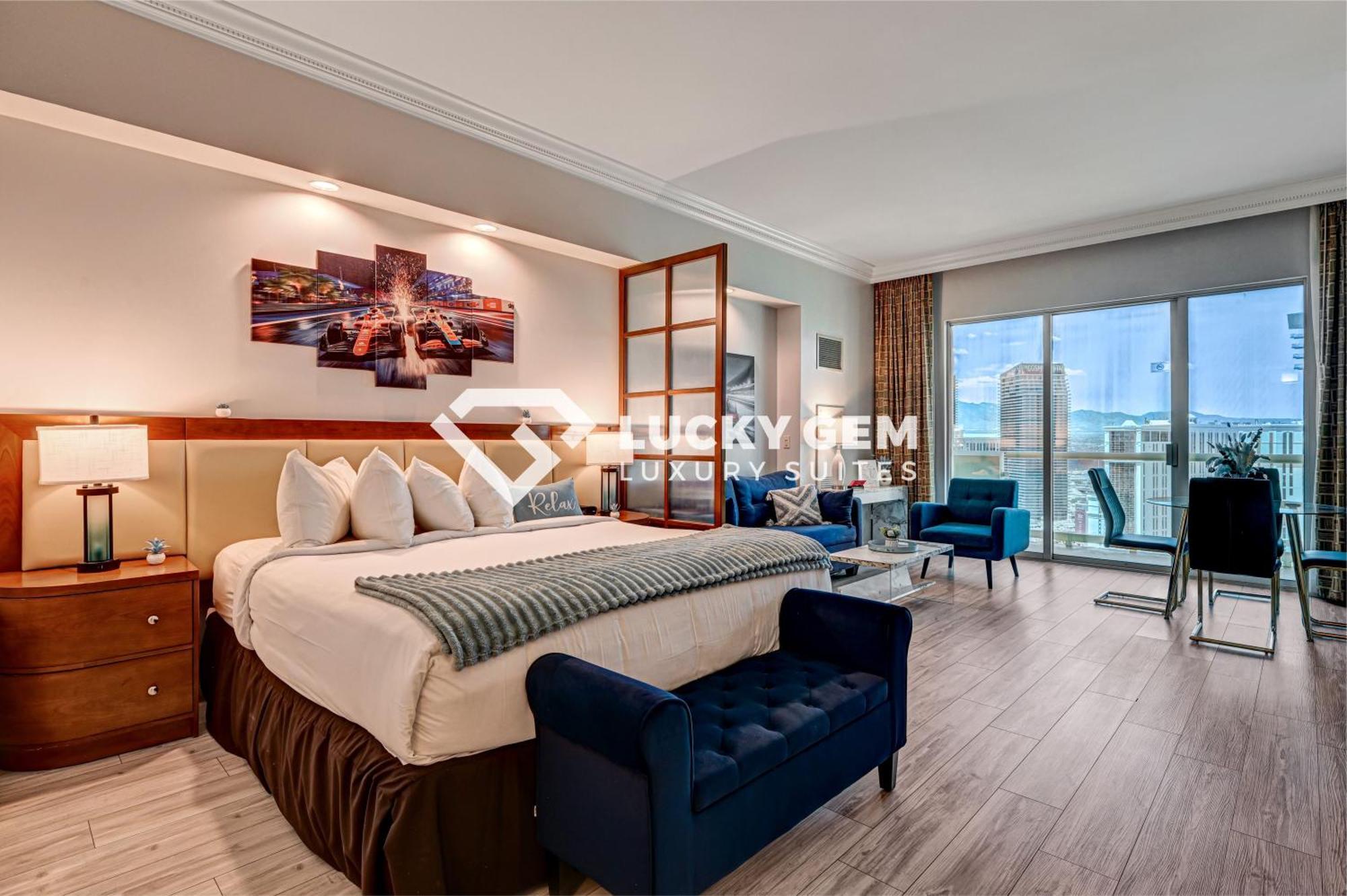 Hotel Lucky Gem Penthouse & Luxury At Signature Resort, Balcony Strip View 3505 Las Vegas